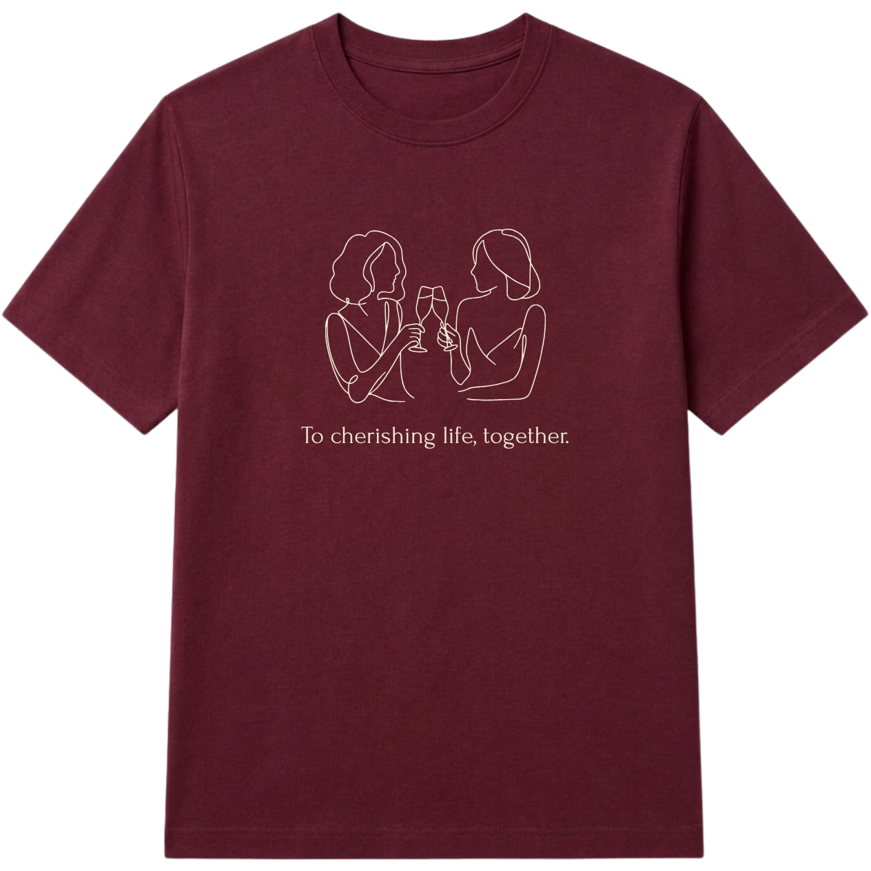 Women's Friendship Graphic T-Shirt | Premium 100% Cotton Minimalist Tee