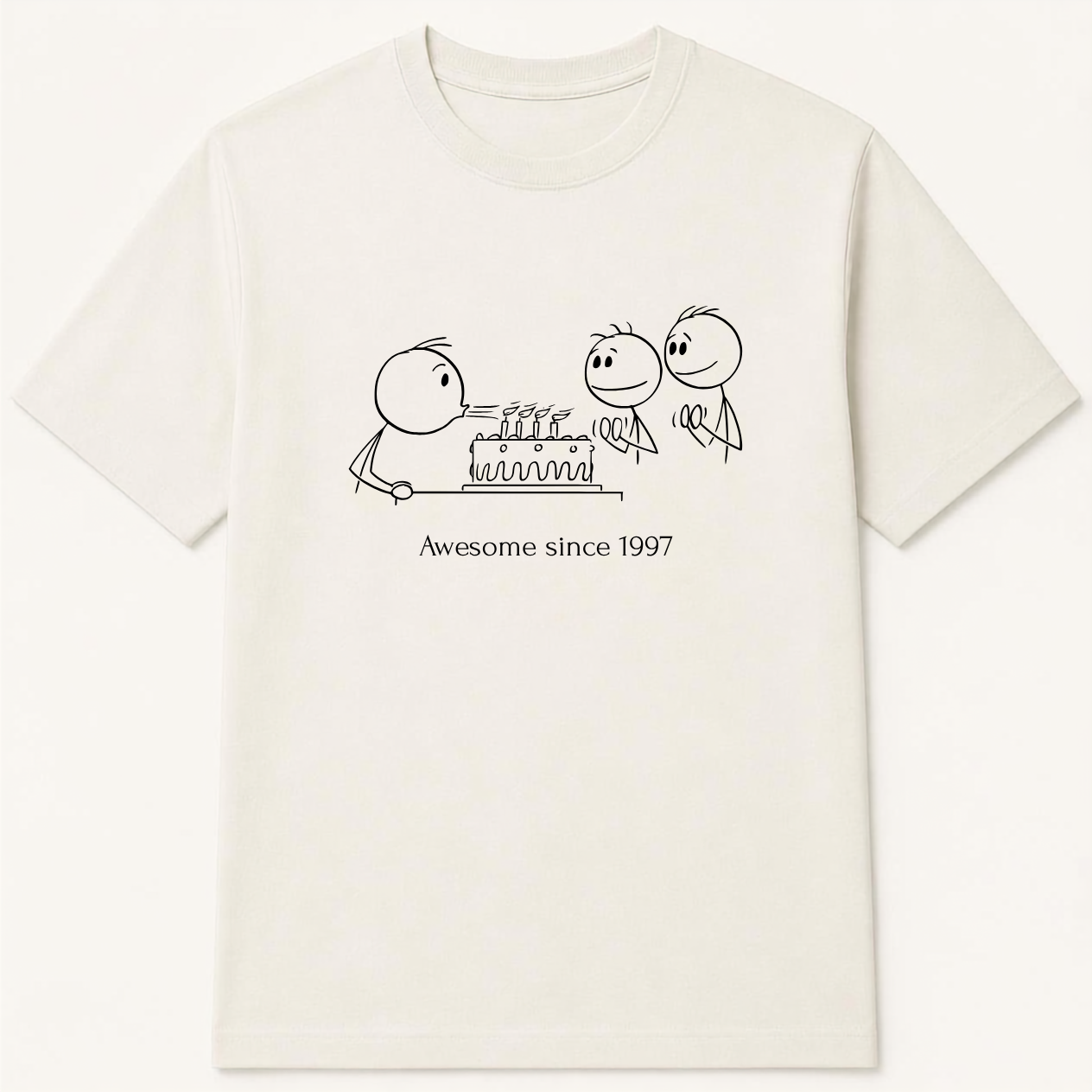 Awesome Since 1997 | Premium Pure Cotton Graphic T-Shirt