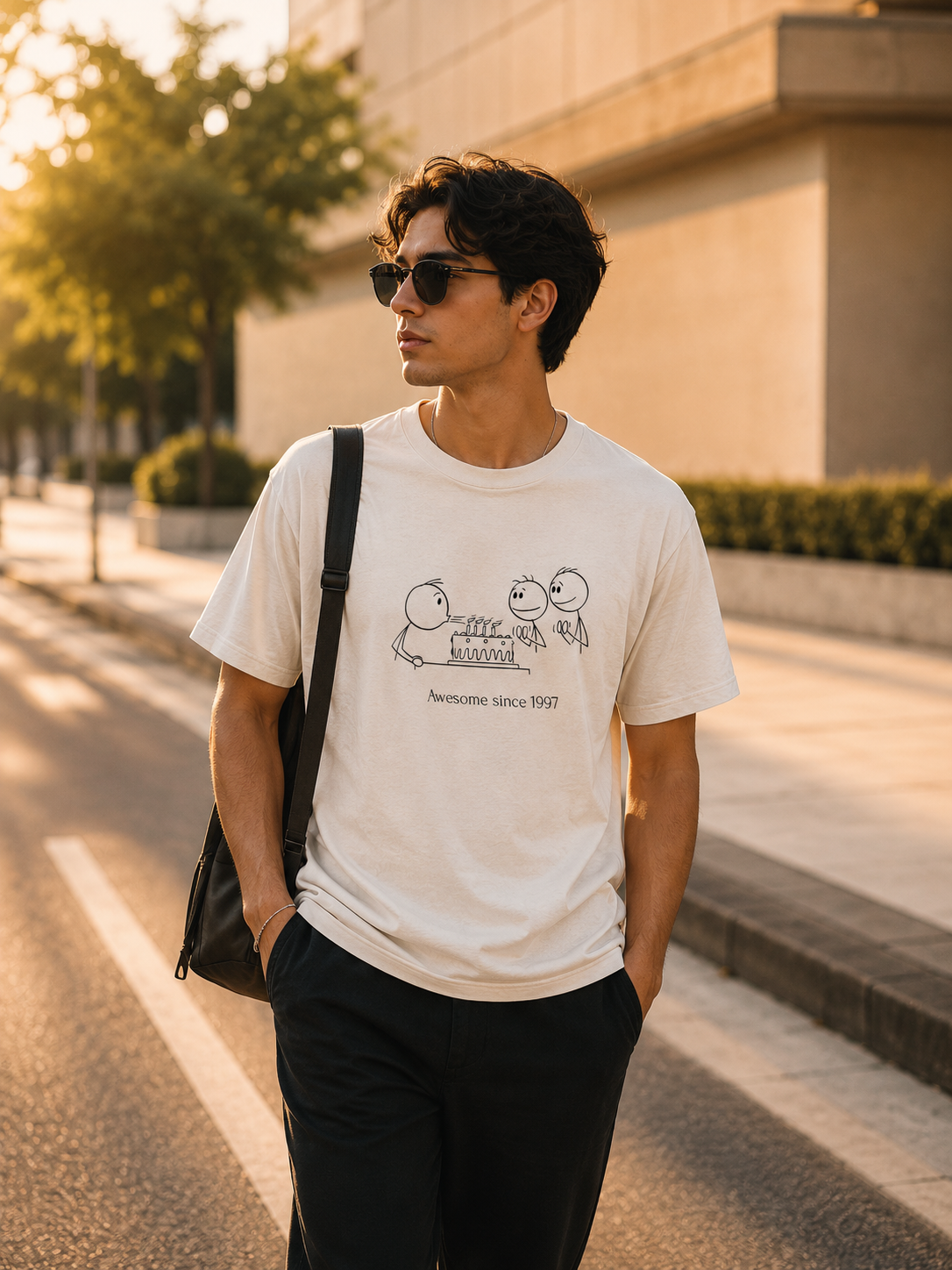 Awesome Since 1997 | Premium Pure Cotton Graphic T-Shirt - Unisex