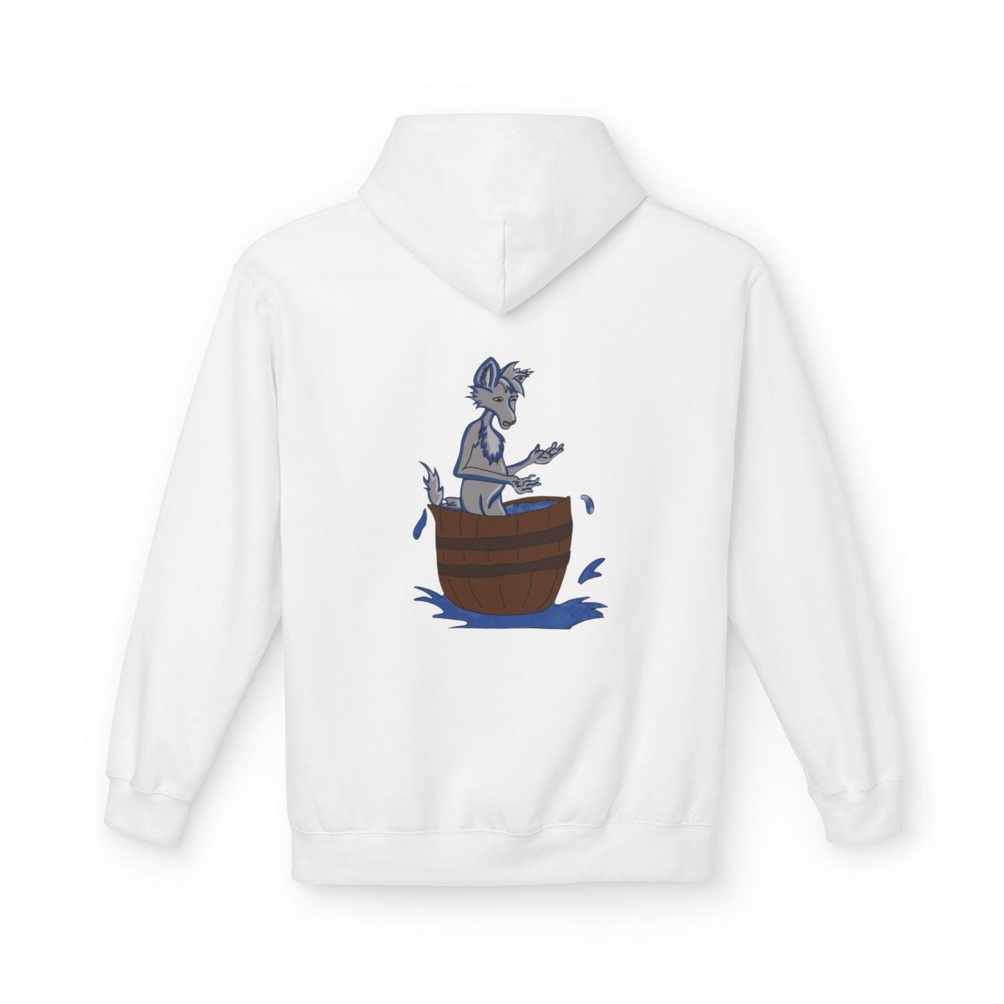 BD White cotton Hoodie Unisex