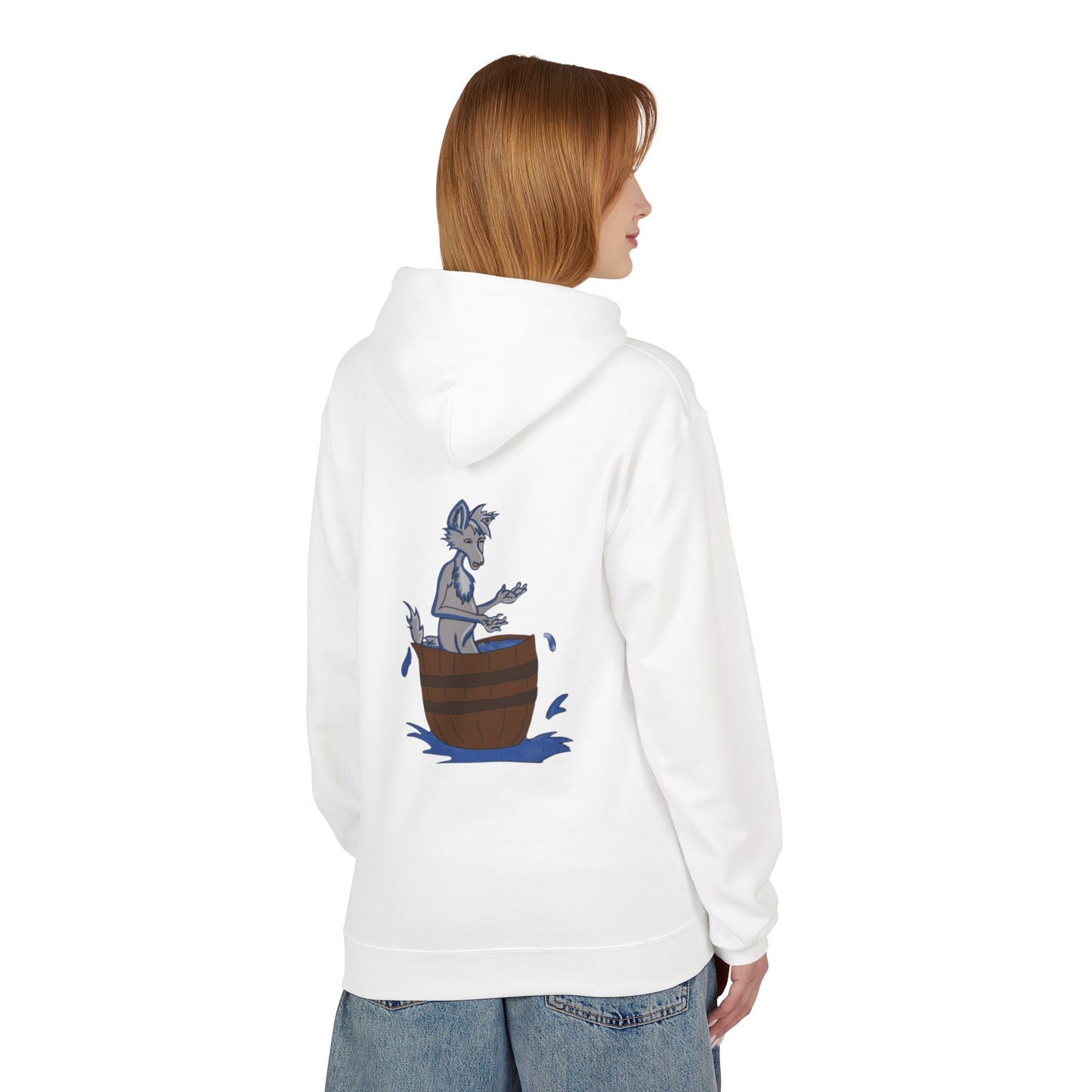 BD White cotton Hoodie Unisex