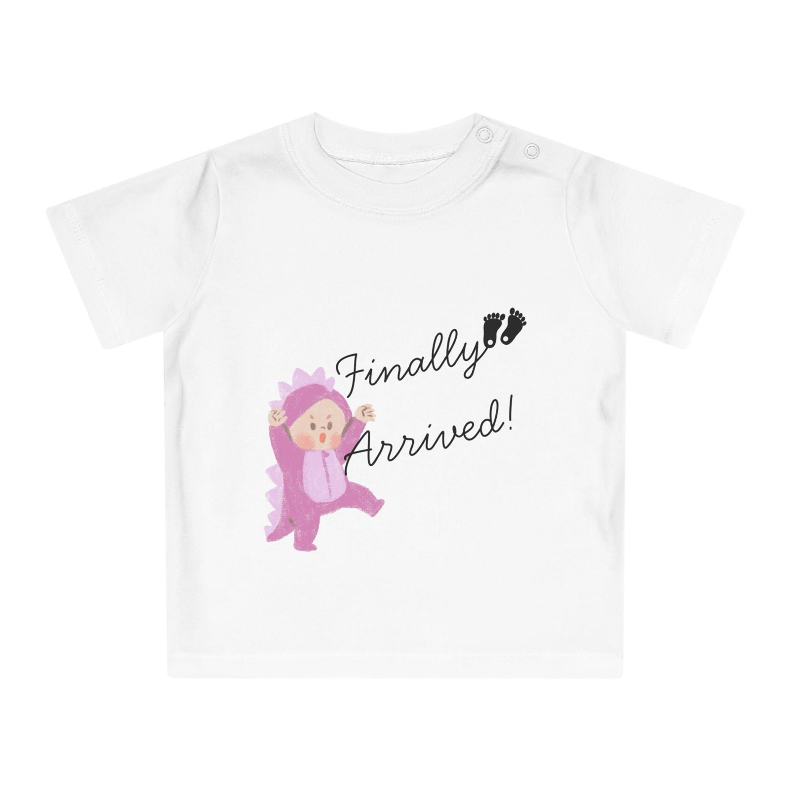 Baby Cotton T-shirt (front) white